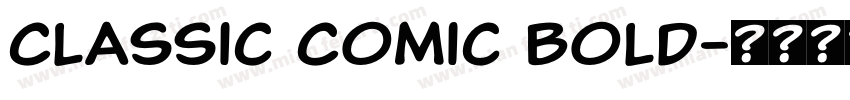 Classic Comic Bold字体转换
